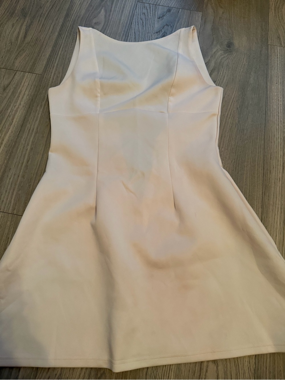 Sleeveless Cream A-Line Women's Dress